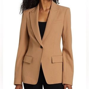 NEW A.L.C. Tan Brown Camel Tailored Edie Single-Breasted Blazer Jacket Size 6